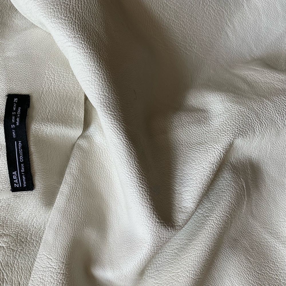 Zara Faux leather skirt
